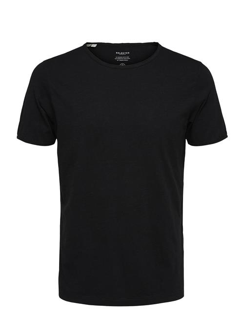 Se Selected Homme Slhmorgan Ss O-Neck Tee Noos Selected Homme Black ved Booztlet