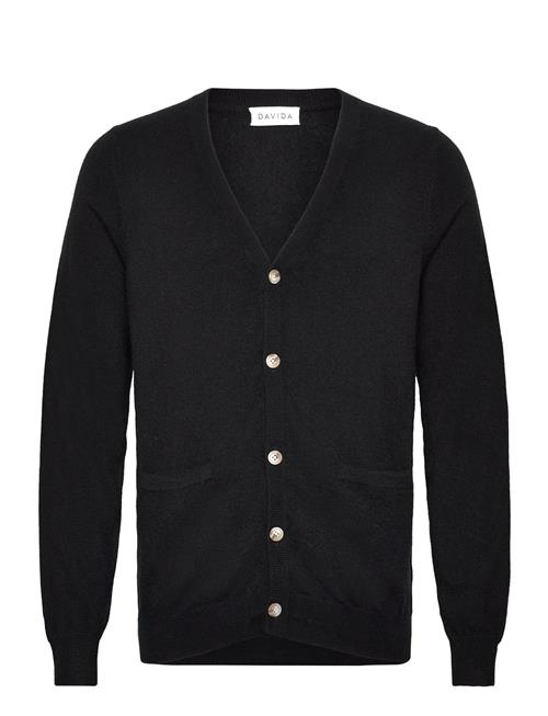 Man V Cardigan Davida Cashmere Black