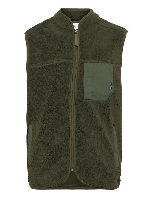 Se Kronstadt Kayson Teddy Vest Kronstadt Khaki ved Booztlet