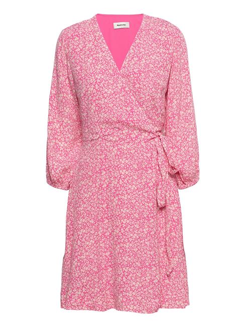 Modström Rinnamd Print Wrap Dress Modström Pink