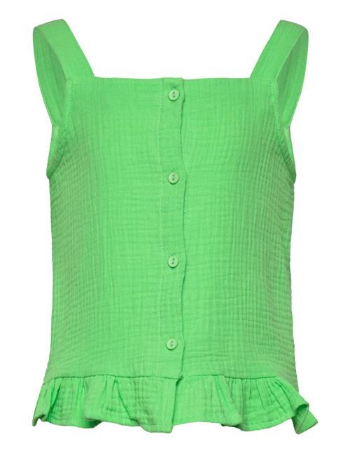 Se Kids Only Kogthyra Singlet Frill Top Wvn Kids Only Green ved Booztlet