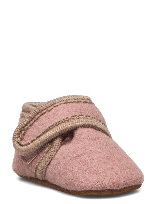 Classic Wool Slippers Melton Pink