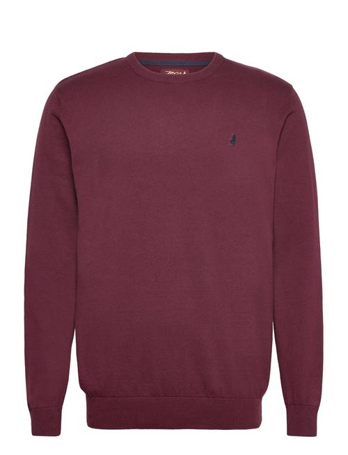 Se MCS Mcs O-Neck Knit Tyler Men MCS Burgundy ved Booztlet