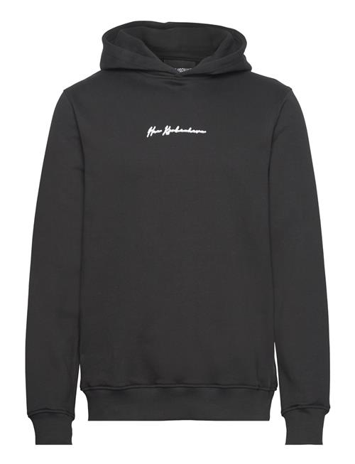 Se HAN Kjøbenhavn Shadow Script Regular Hoodie HAN Kjøbenhavn Black ved Booztlet