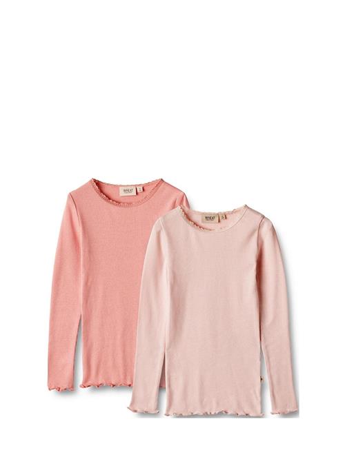 Wheat 2 Rib T-Shirt L/S Reese Wheat Pink