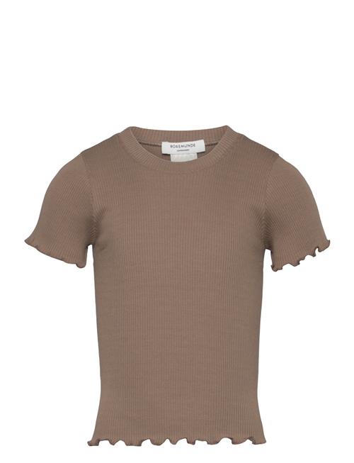 Se Rosemunde Kids Cotton T-Shirt Rosemunde Kids Brown ved Booztlet