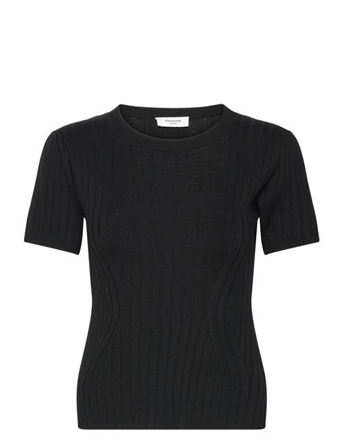 Se Rosemunde Knit T-Shirt Rosemunde Black ved Booztlet