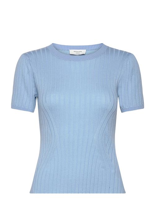 Se Rosemunde Knit T-Shirt Rosemunde Blue ved Booztlet