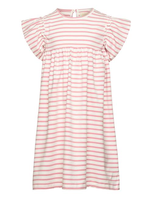 Creamie Dress Ss Stripe Creamie Pink