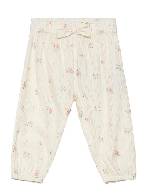 Se Minymo Pants Aop W. Lining Minymo Cream ved Booztlet