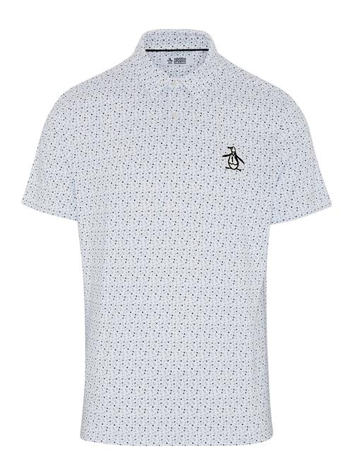 Se Original Penguin Golf All-Over Golf Ball Print Polo Original Penguin Golf White ved Booztlet