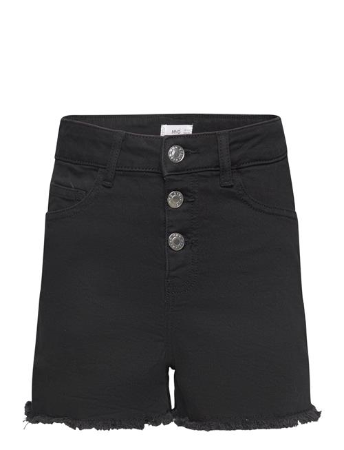 Mango Denim Shorts With Buttons Mango Black