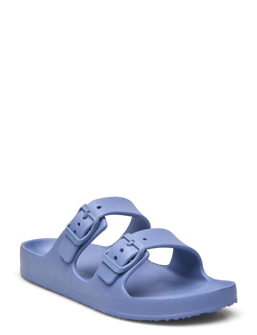 Se Mango Flip Flops Buckles Mango Blue ved Booztlet