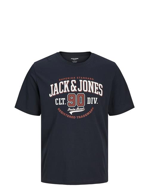 Jack & Jones Jjelogo Tee Ss O-Neck 2 Col Aw24 Sn Jack & J S Navy