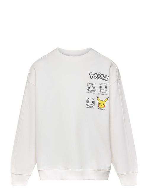 Se Mango Pokemon Sweatshirt Mango White ved Booztlet