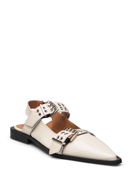 Bianco Biavictoria Double Buckle Slingback Nappalak Bianco White