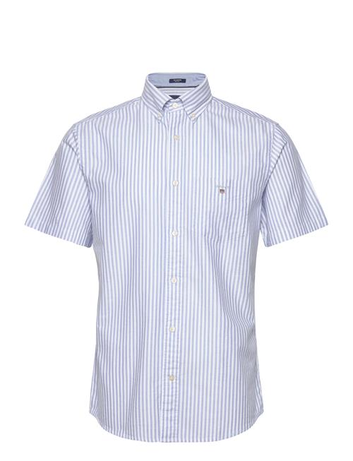 GANT Reg Oxf Stripe O.shield Ss Shirt GANT Blue