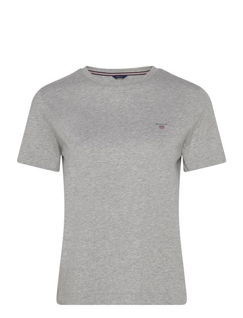 Se GANT Original Shield T-Shirt GANT Grey ved Booztlet