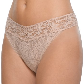 Hanky Panky Trusser 2P Original Rise Thong Beige nylon One Size Dame