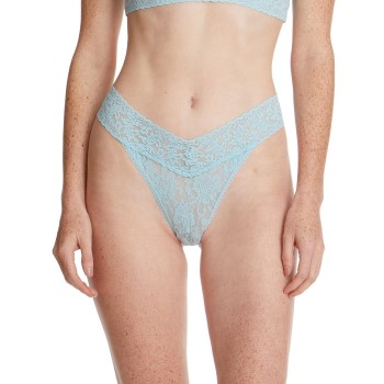 Hanky Panky Trusser 2P Original Rise Thong D1 Lyseblå nylon One Size Dame