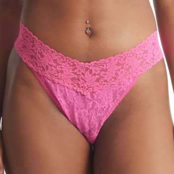 Hanky Panky Trusser 3P Original Rise Thong D1 Cerise nylon One Size Dame