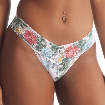 Se Hanky Panky Trusser 2P Printed Low Rise Thong Rosa Mønster  nylon One Size Dame ved Timarco