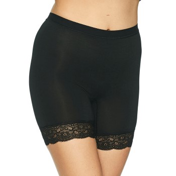 Lady Avenue Bamboo Short Leggings With Lace Sort Bambus Small Dame