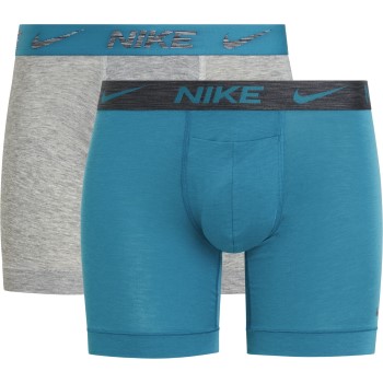 Se Nike 6P Dri-Fit ReLuxe Boxer Brief Grå/Blå X-Large Herre ved Timarco