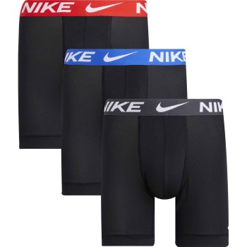 Nike 9P Essentials Micro Boxer Brief Sort/Blå polyester Large Herre