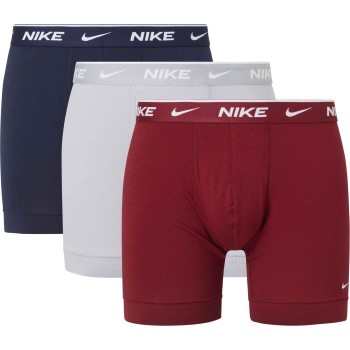 Nike 6P Everyday Essentials Cotton Stretch Boxer D1 Blå/Rød bomuld Medium Herre