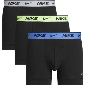 Nike 9P Everyday Essentials Cotton Stretch Boxer D1 Blå/Grøn bomuld Small Herre