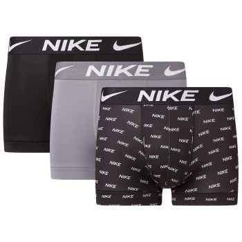 Nike 6P Everyday Essentials Micro Trunks Grå/Sort polyester Large Herre