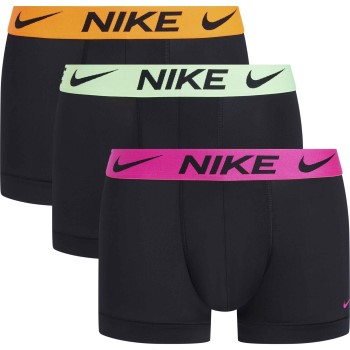 Nike 9P Everyday Essentials Micro Trunks D1 Sort/Rosa polyester Small Herre