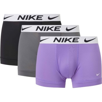 Nike 9P Everyday Essentials Micro Trunks D1 Violet/Sort polyester Medium Herre