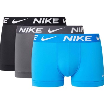 Nike 9P Everyday Essentials Micro Trunks D1 Grå/Blå polyester Medium Herre