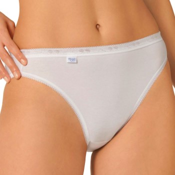 Sloggi Trusser 2P Basic Plus Tai Briefs Hvid bomuld 40 Dame