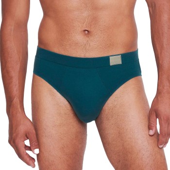 Sloggi 2P For Men GO Natural Brief Blå/Grå bomuld Large Herre