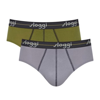 Sloggi 2P For Men Start Midi Grøn bomuld XX-Large Herre