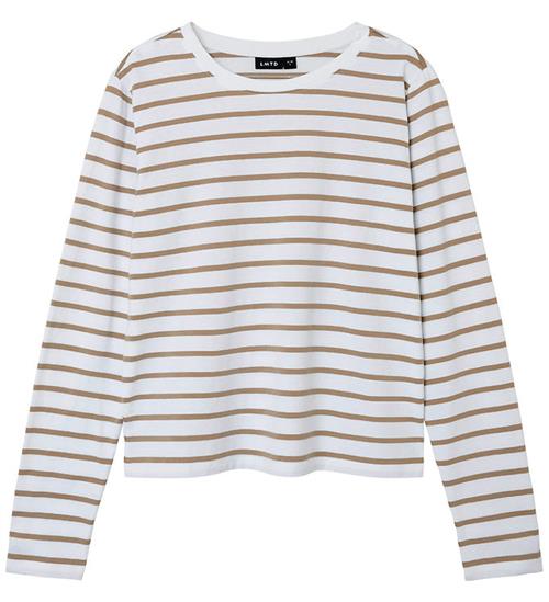 Se LMTD Bluse - NlfLivo - Mocha Merinque/ White ved KidsWorld