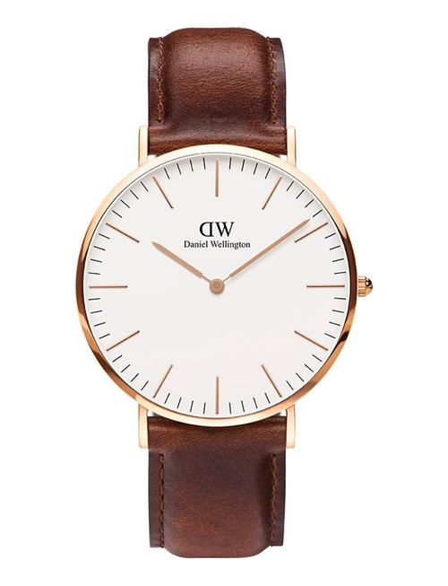 Classic 36 St Mawes Rg White Daniel Wellington Brown