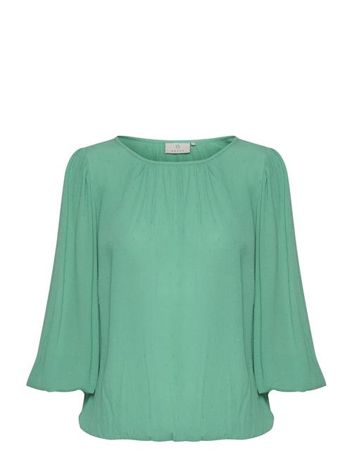 Se Kaffe Kawilma Blouse Kaffe Green ved Booztlet