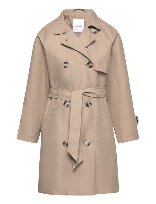 Se Vero Moda Girl Vmdoreen Long Trenchcoat Girl Vero Moda Girl Beige ved Booztlet