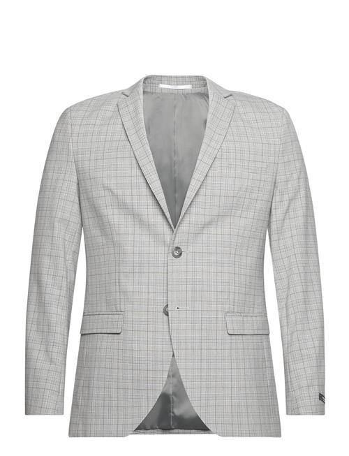 Se Jack & Jones Jprsolaris Check Blazer Sn Jack & J S Grey ved Booztlet