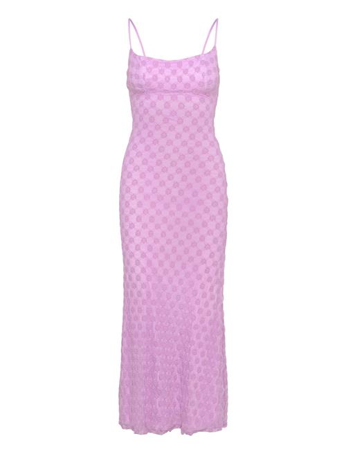 Bardot Adoni Mesh Midi Dress Bardot Purple