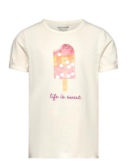 Se Minymo T-Shirt Ss Minymo Cream ved Booztlet