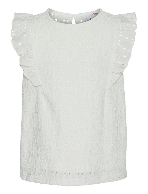 Vero Moda Girl Vmpalma Sl O-Neck Top Jrs Girl Vero Moda Girl White