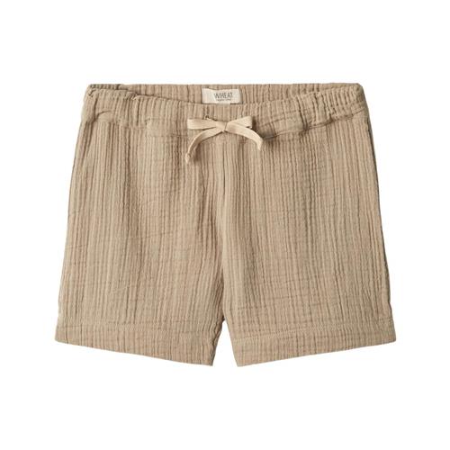 Se Wheat Atlasz Shorts Beige Stone | Beige | 98 cm ved Babyshop