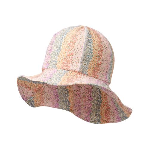 Wheat Mønstret Uv-hat Rainbow Flowers | Lyserød | 3-5 years