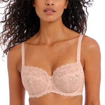 Se Freya Bh Offbeat Undewired Side Support Bra Beige G 70 Dame ved Timarco