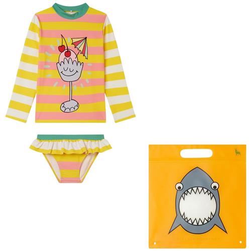 Stella McCartney Kids Stribet UV-sæt Orange | Gul | 4 years